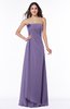 ColsBM Jewel Lilac Classic Strapless Sleeveless Zip up Floor Length Appliques Bridesmaid Dresses