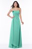 ColsBM Jewel Mint Green Classic Strapless Sleeveless Zip up Floor Length Appliques Bridesmaid Dresses