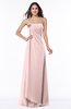 ColsBM Jewel Pastel Pink Classic Strapless Sleeveless Zip up Floor Length Appliques Bridesmaid Dresses