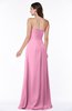 ColsBM Jewel Pink Classic Strapless Sleeveless Zip up Floor Length Appliques Bridesmaid Dresses