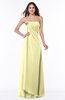 ColsBM Jewel Wax Yellow Classic Strapless Sleeveless Zip up Floor Length Appliques Bridesmaid Dresses