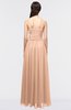 ColsBM Barbara Almost Apricot Glamorous A-line Sleeveless Zip up Ruching Bridesmaid Dresses