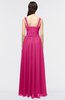 ColsBM Barbara Beetroot Purple Glamorous A-line Sleeveless Zip up Ruching Bridesmaid Dresses