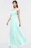 ColsBM Barbara Blue Glass Glamorous A-line Sleeveless Zip up Ruching Bridesmaid Dresses