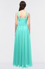 ColsBM Barbara Blue Turquoise Glamorous A-line Sleeveless Zip up Ruching Bridesmaid Dresses