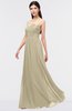ColsBM Barbara Candied Ginger Glamorous A-line Sleeveless Zip up Ruching Bridesmaid Dresses