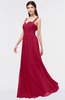 ColsBM Barbara Dark Red Glamorous A-line Sleeveless Zip up Ruching Bridesmaid Dresses