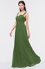 ColsBM Barbara Garden Green Glamorous A-line Sleeveless Zip up Ruching Bridesmaid Dresses