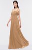 ColsBM Barbara Light Brown Glamorous A-line Sleeveless Zip up Ruching Bridesmaid Dresses