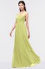 ColsBM Barbara Linden Green Glamorous A-line Sleeveless Zip up Ruching Bridesmaid Dresses