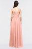 ColsBM Barbara Peach Glamorous A-line Sleeveless Zip up Ruching Bridesmaid Dresses