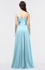 ColsBM Lyra Aqua Mature Asymmetric Neckline Zip up Floor Length Appliques Bridesmaid Dresses