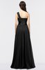 ColsBM Lyra Black Mature Asymmetric Neckline Zip up Floor Length Appliques Bridesmaid Dresses