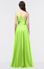 ColsBM Lyra Bright Green Mature Asymmetric Neckline Zip up Floor Length Appliques Bridesmaid Dresses