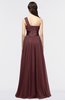 ColsBM Lyra Burgundy Mature Asymmetric Neckline Zip up Floor Length Appliques Bridesmaid Dresses