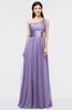 ColsBM Lyra Chalk Violet Mature Asymmetric Neckline Zip up Floor Length Appliques Bridesmaid Dresses