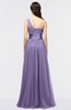 ColsBM Lyra Chalk Violet Mature Asymmetric Neckline Zip up Floor Length Appliques Bridesmaid Dresses