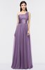 ColsBM Lyra Chinese Violet Mature Asymmetric Neckline Zip up Floor Length Appliques Bridesmaid Dresses