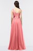 ColsBM Lyra Coral Mature Asymmetric Neckline Zip up Floor Length Appliques Bridesmaid Dresses