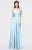 ColsBM Lyra Ice Blue Mature Asymmetric Neckline Zip up Floor Length Appliques Bridesmaid Dresses