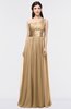 ColsBM Lyra Indian Tan Mature Asymmetric Neckline Zip up Floor Length Appliques Bridesmaid Dresses