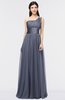 ColsBM Lyra Nightshadow Blue Mature Asymmetric Neckline Zip up Floor Length Appliques Bridesmaid Dresses