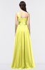 ColsBM Lyra Pale Yellow Mature Asymmetric Neckline Zip up Floor Length Appliques Bridesmaid Dresses