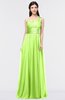 ColsBM Lyra Sharp Green Mature Asymmetric Neckline Zip up Floor Length Appliques Bridesmaid Dresses