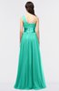 ColsBM Lyra Viridian Green Mature Asymmetric Neckline Zip up Floor Length Appliques Bridesmaid Dresses
