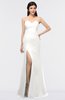 ColsBM Claudia Cloud White Mature Sheath Strapless Sleeveless Floor Length Ruching Bridesmaid Dresses