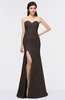 ColsBM Claudia Java Mature Sheath Strapless Sleeveless Floor Length Ruching Bridesmaid Dresses