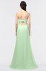ColsBM Claudia Light Green Mature Sheath Strapless Sleeveless Floor Length Ruching Bridesmaid Dresses