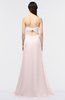 ColsBM Claudia Light Pink Mature Sheath Strapless Sleeveless Floor Length Ruching Bridesmaid Dresses