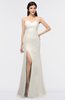 ColsBM Claudia Off White Mature Sheath Strapless Sleeveless Floor Length Ruching Bridesmaid Dresses