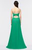 ColsBM Claudia Sea Green Mature Sheath Strapless Sleeveless Floor Length Ruching Bridesmaid Dresses