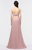 ColsBM Claudia Silver Pink Mature Sheath Strapless Sleeveless Floor Length Ruching Bridesmaid Dresses
