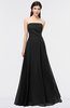 ColsBM Marlee Black Modest A-line Sleeveless Zip up Floor Length Plainness Bridesmaid Dresses