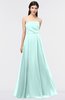 ColsBM Marlee Blue Glass Modest A-line Sleeveless Zip up Floor Length Plainness Bridesmaid Dresses
