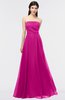 ColsBM Marlee Hot Pink Modest A-line Sleeveless Zip up Floor Length Plainness Bridesmaid Dresses