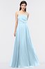 ColsBM Marlee Ice Blue Modest A-line Sleeveless Zip up Floor Length Plainness Bridesmaid Dresses