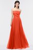 ColsBM Marlee Persimmon Modest A-line Sleeveless Zip up Floor Length Plainness Bridesmaid Dresses