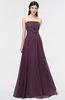 ColsBM Marlee Plum Modest A-line Sleeveless Zip up Floor Length Plainness Bridesmaid Dresses