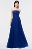 ColsBM Marlee Sodalite Blue Modest A-line Sleeveless Zip up Floor Length Plainness Bridesmaid Dresses