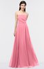 ColsBM Marlee Watermelon Modest A-line Sleeveless Zip up Floor Length Plainness Bridesmaid Dresses
