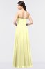 ColsBM Marlee Wax Yellow Modest A-line Sleeveless Zip up Floor Length Plainness Bridesmaid Dresses