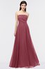 ColsBM Marlee Wine Modest A-line Sleeveless Zip up Floor Length Plainness Bridesmaid Dresses