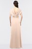ColsBM Cecilia Fresh Salmon Modern A-line Short Sleeve Zip up Floor Length Ruching Bridesmaid Dresses