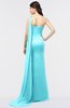 ColsBM Helena Blue Radiance Elegant Asymmetric Neckline Sleeveless Zip up Floor Length Bridesmaid Dresses