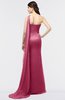 ColsBM Helena Burgundy Elegant Asymmetric Neckline Sleeveless Zip up Floor Length Bridesmaid Dresses