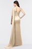 ColsBM Helena Champagne Elegant Asymmetric Neckline Sleeveless Zip up Floor Length Bridesmaid Dresses